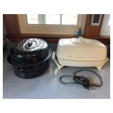 West bend, electric skillet & Roaster