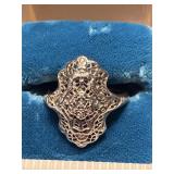 10Kt White Gold Ring2.35 Gram approximately
