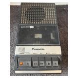 Vintage, Panasonic, portable cassette player.