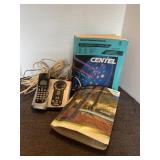 Vintage Uniden Phone & 1989/2018 phone books