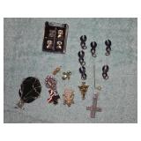 Assortment of charms and pins