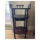 Vintage, cherry? 3 tier phone table   32ï¿½H 15.5ï¿½W