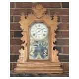 Antique, gingerbread or mantel clock.  As found