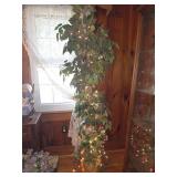 Artificial ficus tree with lights 74 inches tall
