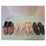 Ladie's Shoes, Four Pair. Sizes 8M.  Clark's