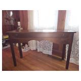 Wooden sofa table 28 inches tall 44 inches wide