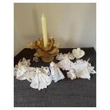 Angel lot with candle holder