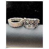 women's fashion rings featuring a silver-tone