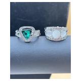 Beautiful Rhinestone rings with stretch bands