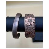 Copper tone bracelets