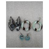 Bluish Brown fashion themed earrings