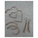 Lot of gold tone earrings