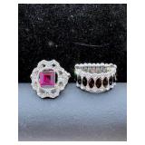 Beautiful rhinestone fashion rings stretch bands