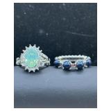 Beautiful Rhinestone fashion rings stretch bands