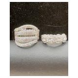 Decorative Rhinestone costume jewelry rings