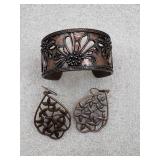 Where The WILDFLOWERS Are' copper cuff bracelet