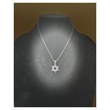 Vintage 925 Sterling Silver Star of David and