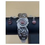 Glowing Enchantment cuff bracelet and matching