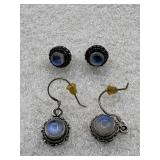 vintage sterling silver dangle drop earrings