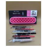 Beauty Pencils Brushes and organizer