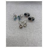 Blue Rhinestone fashion earrings lot
