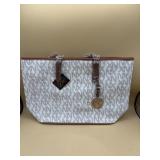 Noble Exchange (NX) branded large tote handbag in
