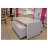 Large Display Table + 4 Display Cabinets