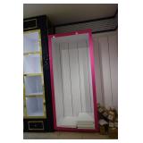 Pink Slat Wall Cabinet