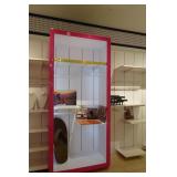 Pink Slat Wall Cabinet