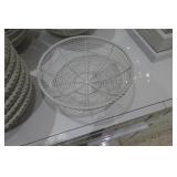 White Powder Coated Display Wire Baskets