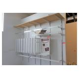 2 Sections of Slat Wall Racking and Shelves++++++ 2 Sections of Slat Wall Racking and Shelves++++++