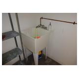 Utility Sink with Faucet + 2 Shelves Utility Sink with Faucet + 2 Shelves