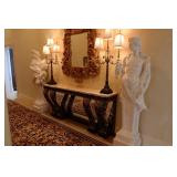 Pair White Marble Statues "Four Seasons Collection