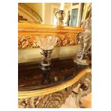Vintage Crystal Bronze Bowl with Cherubs