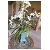 Blue Porcelain Decorative Flower Arrangement