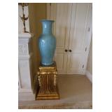 Pair Vintage Heavy Giltwood Pedestals