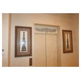 Pair of Framed Paschal Candlesticks