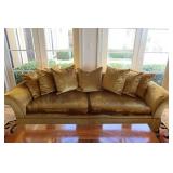 Gold Colored Velvet Sofa