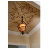 Pair Alabaster Pendant Lights