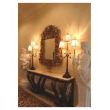 Neoclassical Marble Console Table