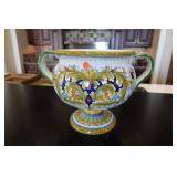 Deruta Italy Hand Painted Vase