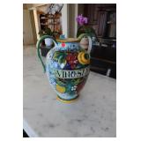 Deruta -Hand Painted  Vase-Jug "Vino Santo