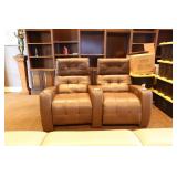 American Leather 2 Pc Theater Seating