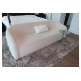 Cambridge Curved Cream boucle sofa