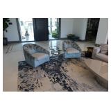 Pair Minotti Swivel Chairs Around $2800 ea