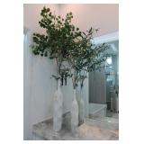Pair of Decorative Composite wavy vases