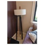 Pair of Uttermost Mondovi Fabric Floor Lamps