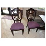 Pair Grand Estate Side Chairs