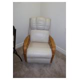 Leather Rattan Recliner