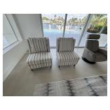 Pair of Office Star Products Arm less Chairs